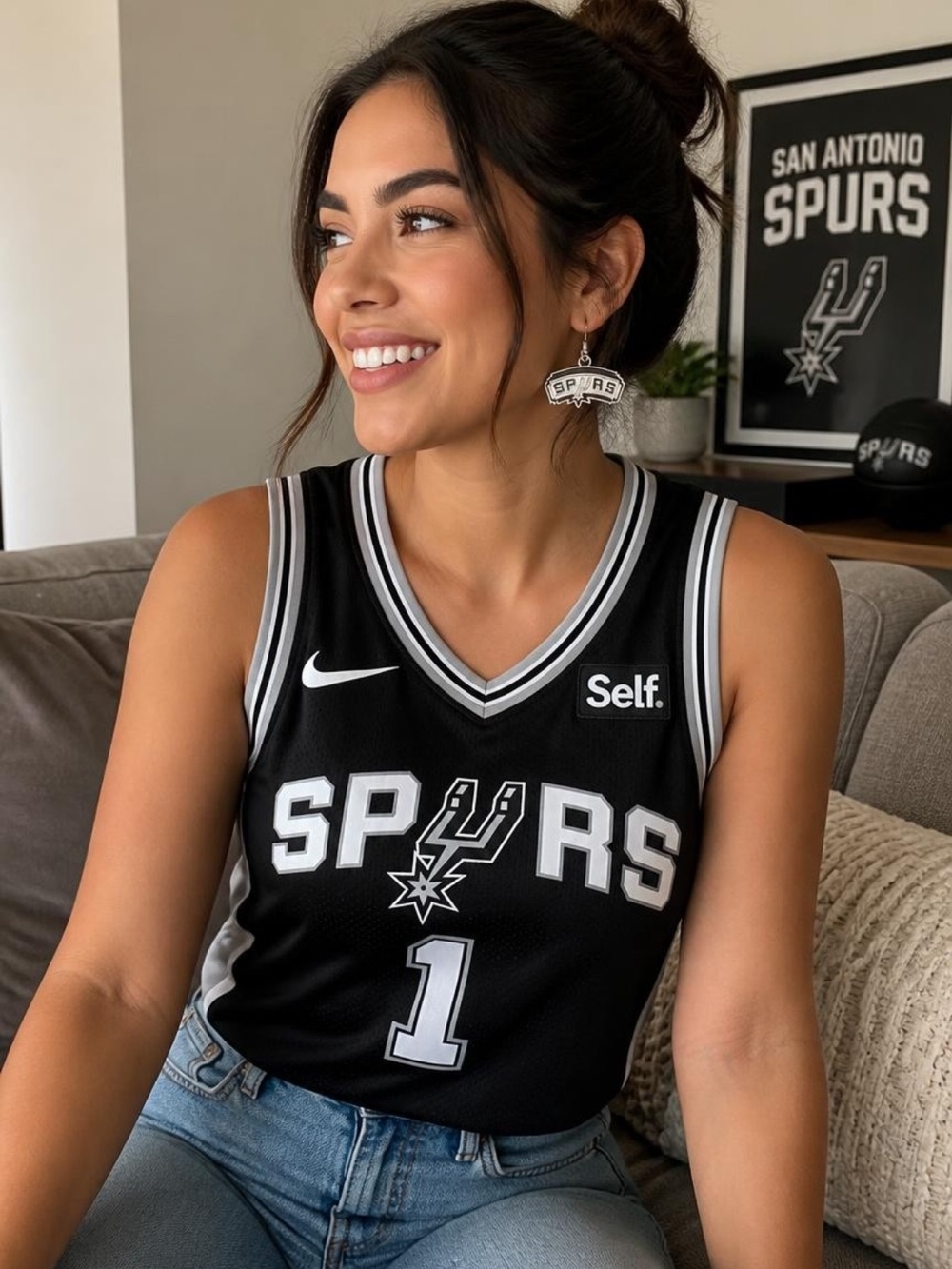 NWOT - Silver Spurs Logo Earrings